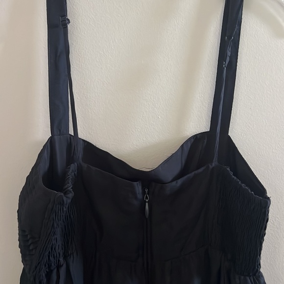 Abercrombie & Fitch Tiered Ruched Babydoll Emerson Maxi Dress | M petite - Picture 5 of 10